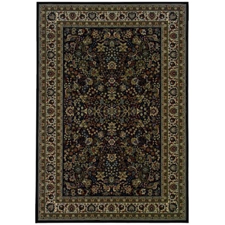 Sphinx By Oriental Weavers Area Rugs, Ariana 213K8 8X11 Rectangle - Black/ Ivory-Polypropylene A213K8240330ST